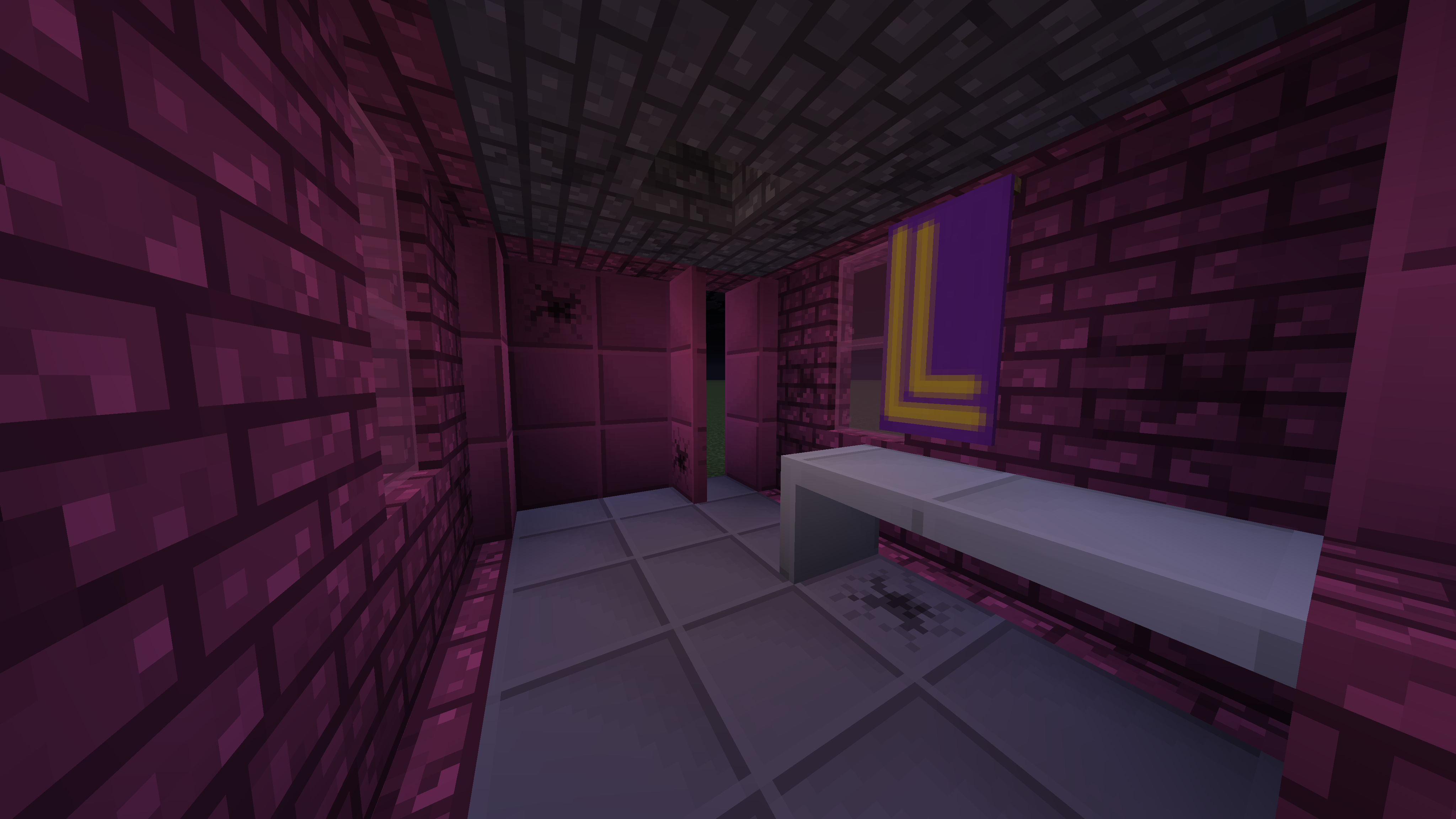 This showcases Cherry walls, Industrial floor/ceiling, and mood lighting with the Variable light with no shaders.
